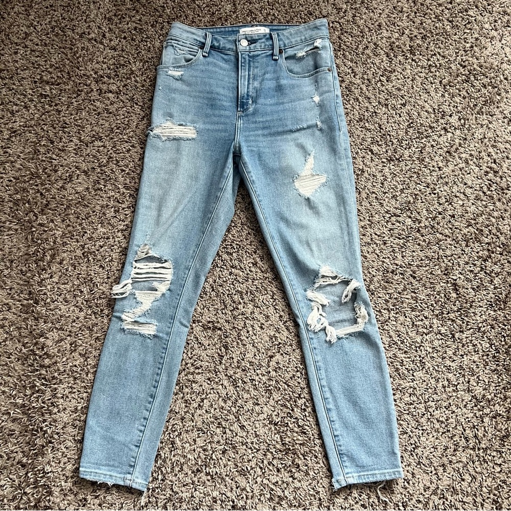 A&F Light Blue Women's Jeans